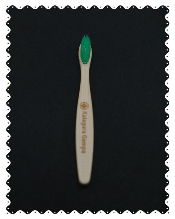 Baby Bamboo Tooth Brush - Bamboo Fiber Bristles Green (1 Pc)