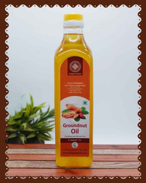 Ground Nut Oil (1 Liter) (Cold Pressed Oil)