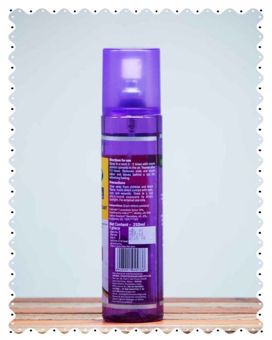 Lavender Natural Room Disinfectant and Freshener Spray (250ml)