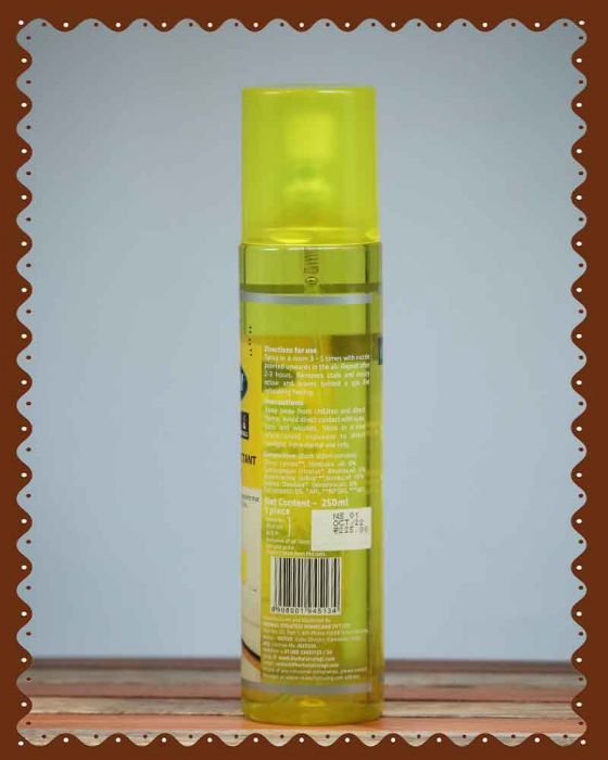 Lemon Herbal Room Disinfectant and Freshener Spray (250ml)