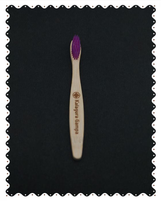 Baby Bamboo Tooth Brush - Bamboo Fiber Bristles Purple (1 Pc)