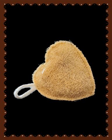 Loofah Heart Shape (1 Pc)