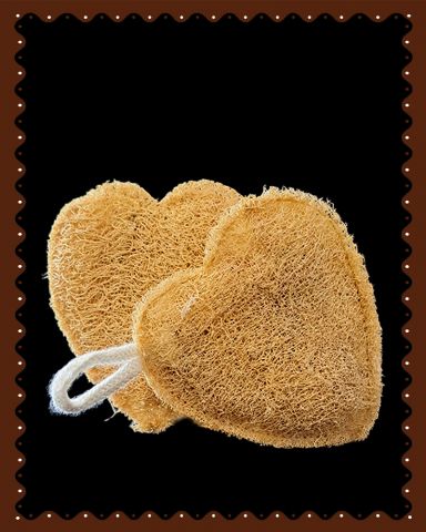 Loofah Heart Shape (1 Pc)