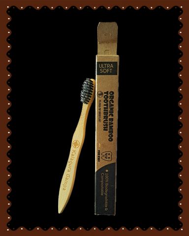 Baby Bamboo Tooth Brush - Charcoal Bristles (1 Pc)